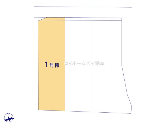 【区画図】 | 知立市来迎寺町古城43-5『仲介料無料』新築戸建て | 1号棟