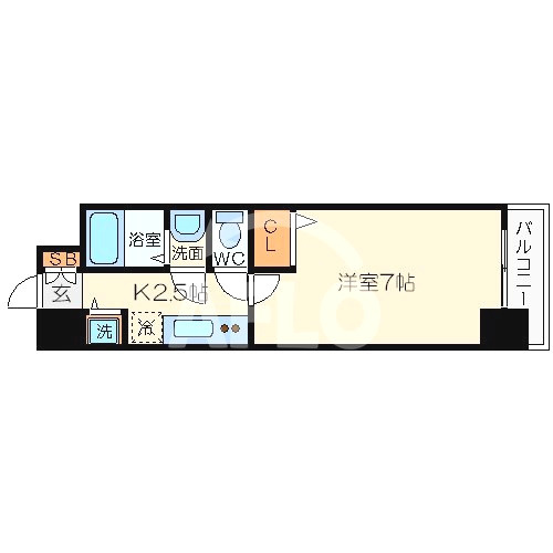 グラマシー心斎橋東の間取り|ユーカ心斎橋東　間取り
