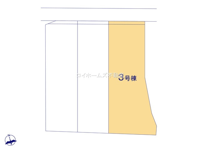 【区画図】 | 知立市来迎寺町古城43-5『仲介料無料』新築戸建て | 3号棟