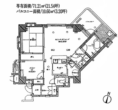 パークヴィラあたがわ1番館の間取り