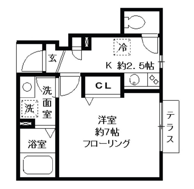 フローラ幡ヶ谷の間取り|間取りです。