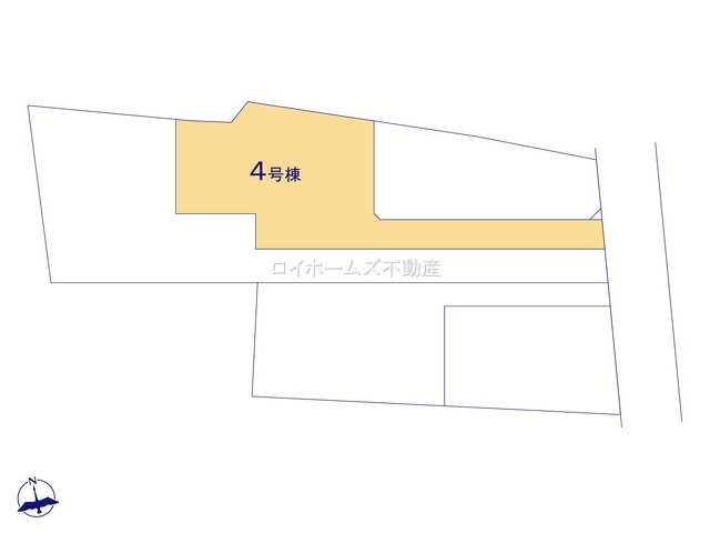 【区画図】 | 知立市弘法町弘法山14-4『仲介料無料』新築戸建て | 4号棟