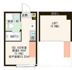 板橋区大山西町のアパートの間取り