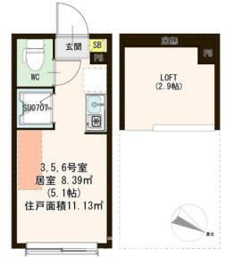 中野区上高田１丁目のアパートの間取り|
