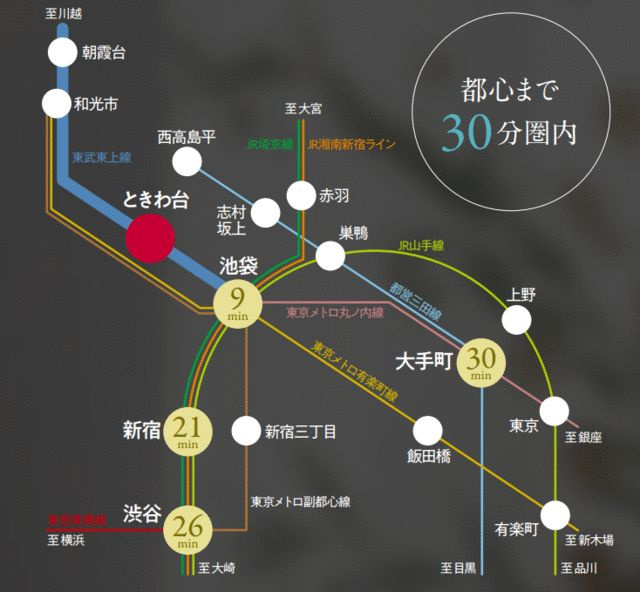 ソライエアイルときわ台の地図