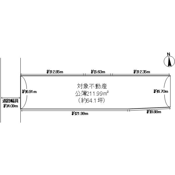 下京区玉屋町土地の区画図
