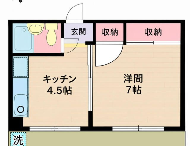 田口第一マンションの間取り