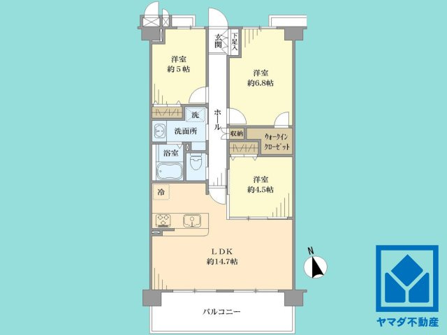 イトーピア宇治グランヒルズの間取り