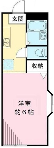 フラット代々木の間取り|間取りです。