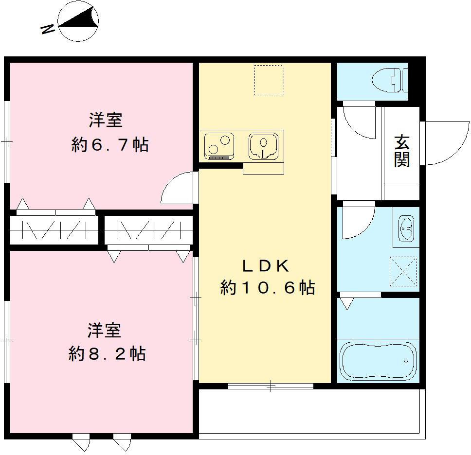 フィカーサ西東京　Ｂ棟の間取り