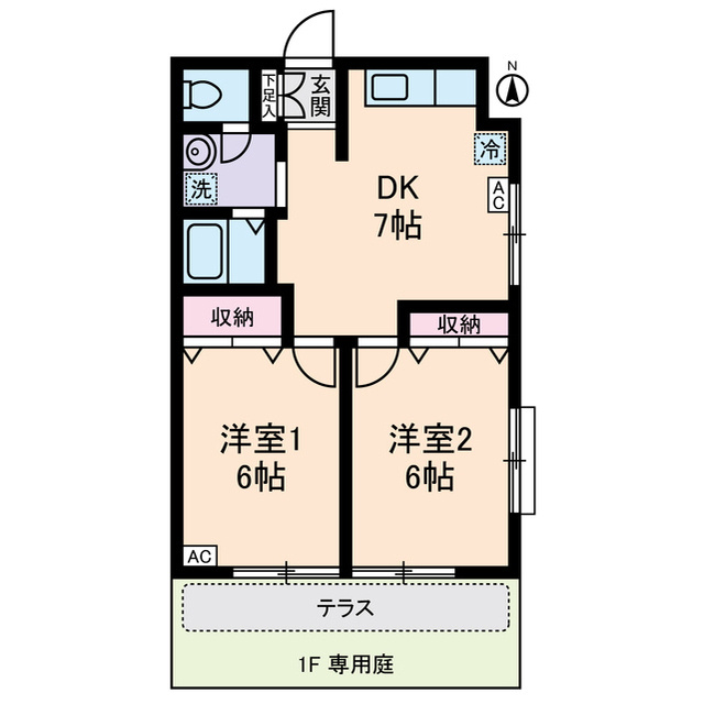 マロンクラッセＥ棟の間取り