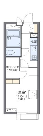 レオパレスグリーンの間取り|代表的な間取のため実際の間取とは異なる場合があります