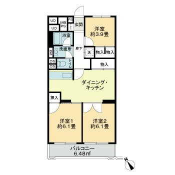 ヴェルドミール大和田の間取り