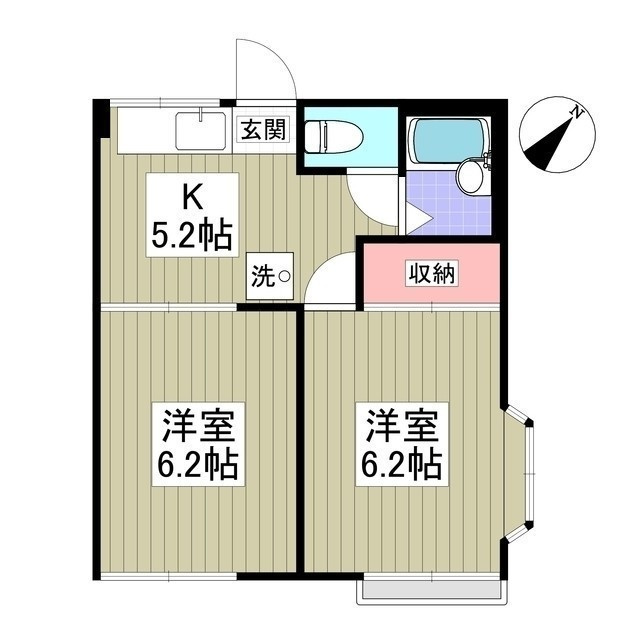 八王子アメニティーコーポの間取り