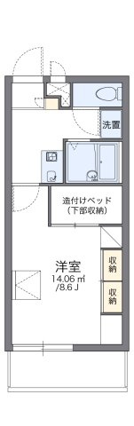 レオパレスパテルの間取り|代表的な間取のため実際の間取とは異なる場合があります