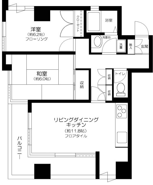 オリンピアトーホーの間取り