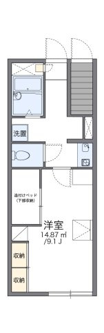レオパレス北八王子Ｂの間取り