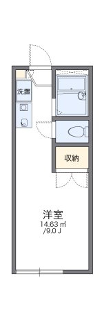 レオパレスグリーングラスの間取り