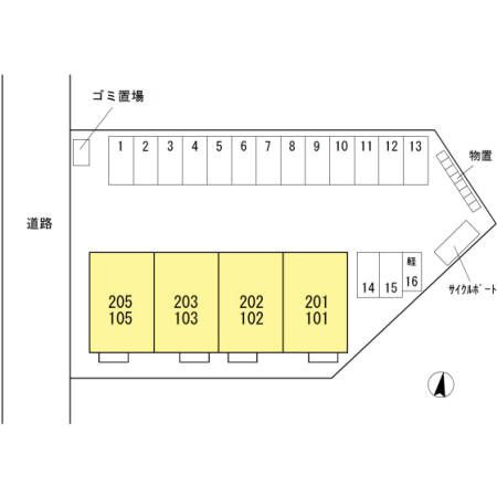 レガーロ　大泉　（Regalo 大泉）の区画図