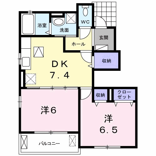 アルカディアＫの間取り