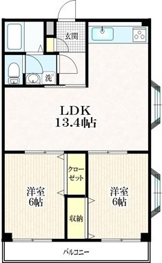 メゾン花月の間取り