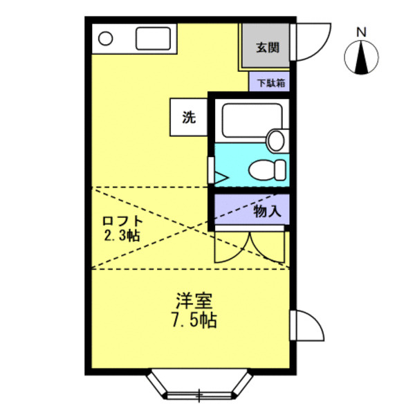 シエナの間取り|２．３帖のロフト付きが魅力の間取りです♪