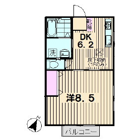 プレシャス・ガーデン の間取り|広くて使いやすい１ＤＫタイプ
