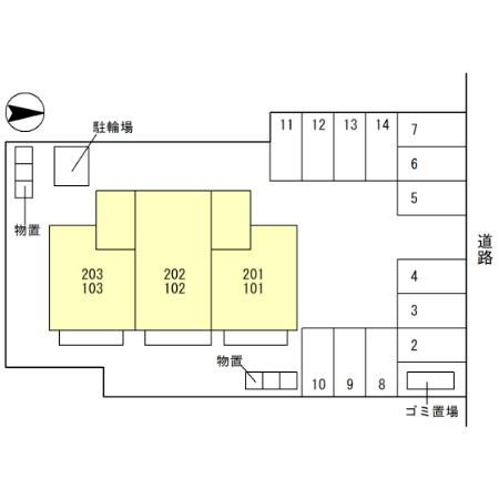 トゥインクル根塚の区画図