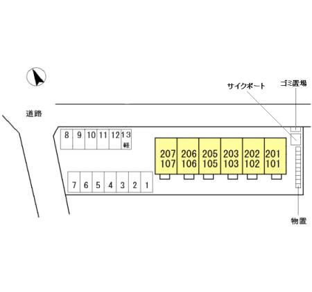 D-roomフレンドの区画図