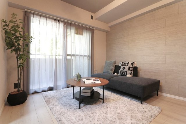 大阪市北区本庄西３丁目の中古マンションの居間・リビング