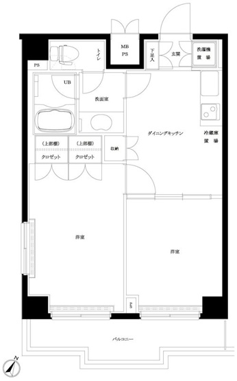 【間取り】 | ルーブル中野沼袋