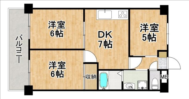 【間取り】 | 東峰マンション博多駅東