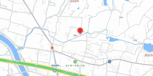 高松市前田西町　売地の地図