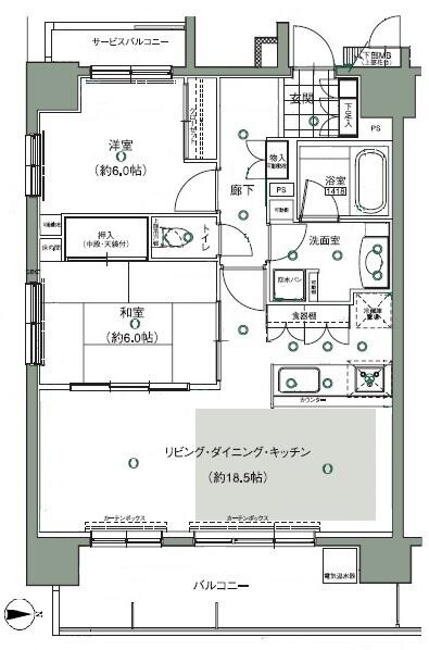 ミオカステーロ入谷の間取り