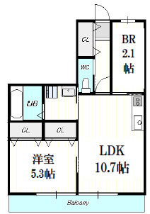 Gradito新石切の間取り