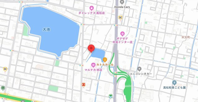 高松市木太町・林町　事務所、居宅、倉庫の地図