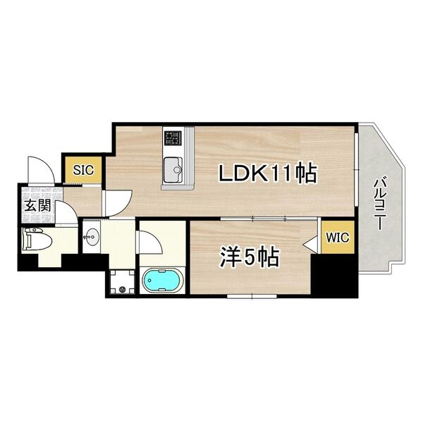 フェルザ福島の間取り