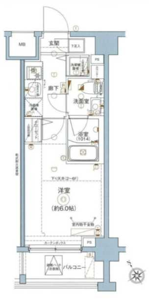 レア横濱天王町参番館の間取り|使いやすい間取りです！