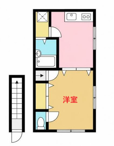 【間取り】 | ウイング古屋II | 洋室です
