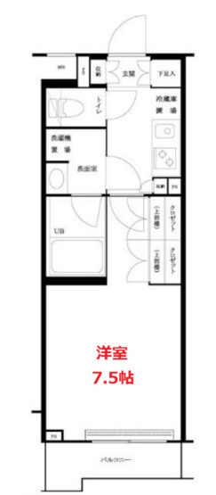 【間取り】 | ルーブル大森西 | お部屋の間取りです。