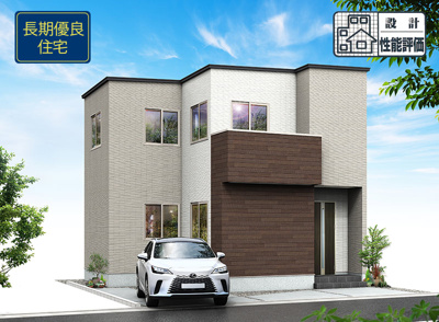 【外観パース】 | 浜松市中央区野口町 新築一戸建て | 外観パースです