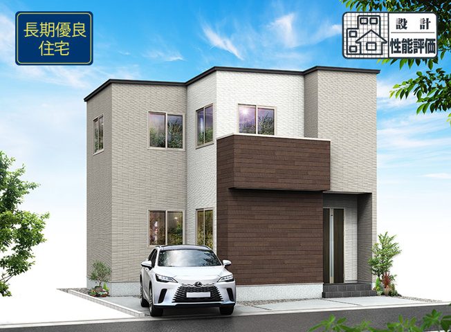 【外観パース】 | 浜松市中央区野口町 新築一戸建て | 外観パースです