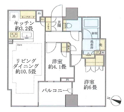 Brillia二番町の間取り