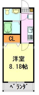 【間取り】 | AJ蘇我WestⅠ