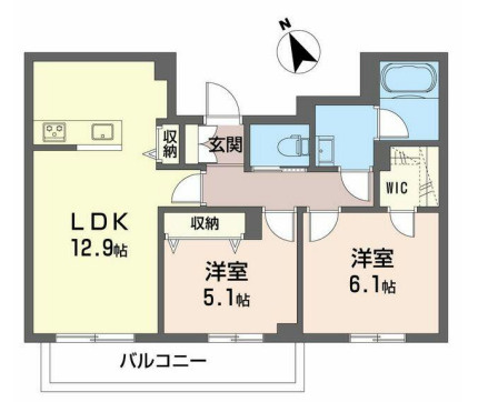 【間取り】 | シャーメゾン浜野D