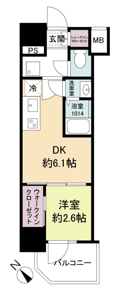 セレニテ西元町アリエの間取り