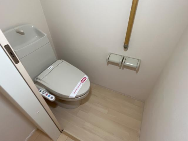 シャルムⅡのトイレ|落ち着いた色調のトイレです
