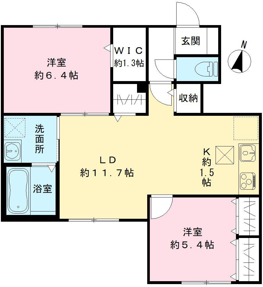 Aparutoman岡本の間取り