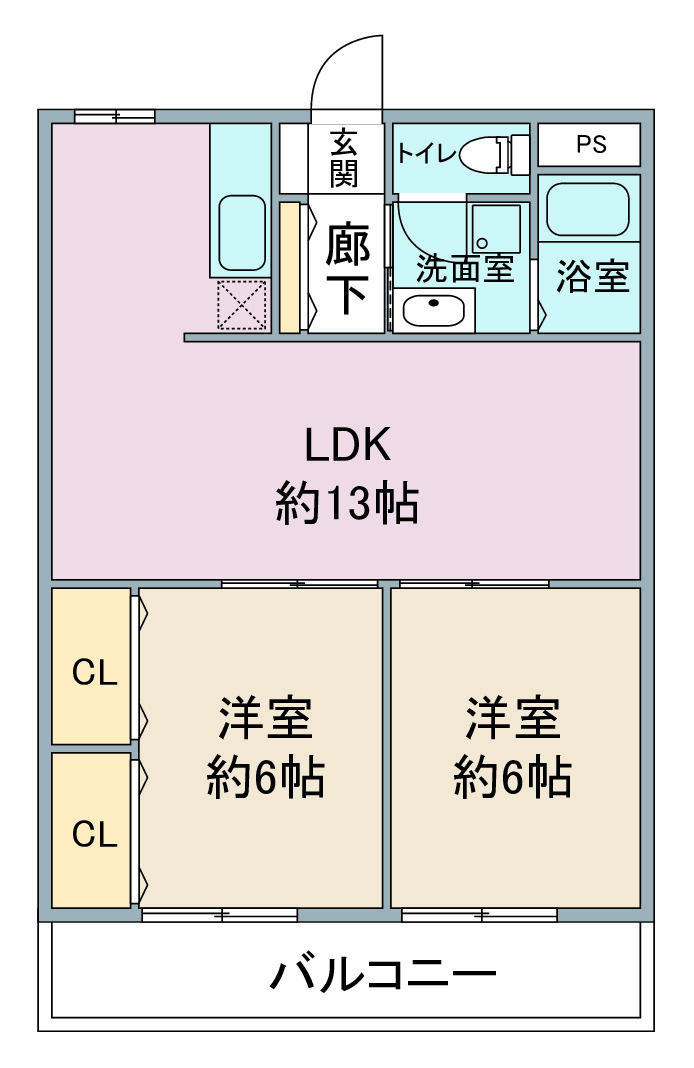 リーブル原の間取り