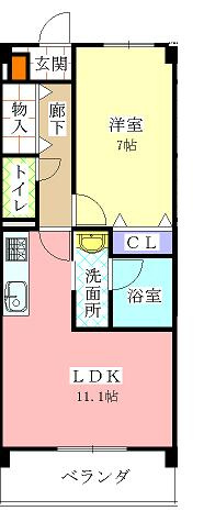 ホワイト ドエル 道徳の間取り